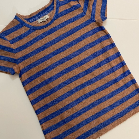 Madewell Hi-Fi Shrunken Tee in Loretta Stripe Women’s size XS - Picture 7 of 11